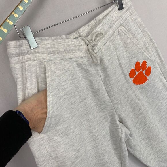 Clemson Tigers Sweatpants Mens Small Gray Embroidered Logo Pants 30x28 - Picture 4 of 13